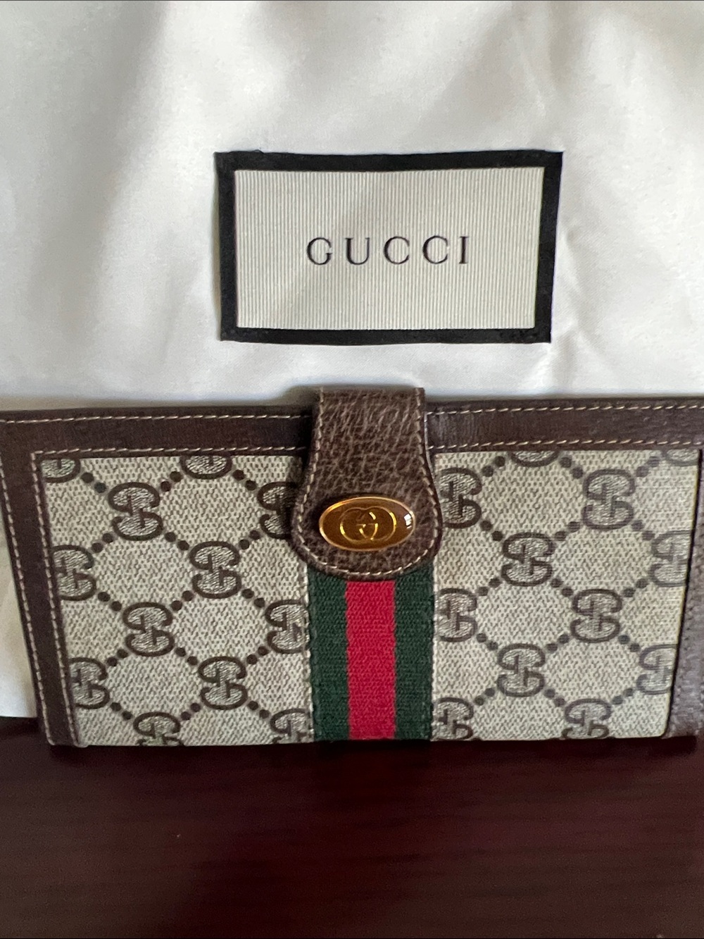 Gucci Sherry Line GG Canvas Wallet